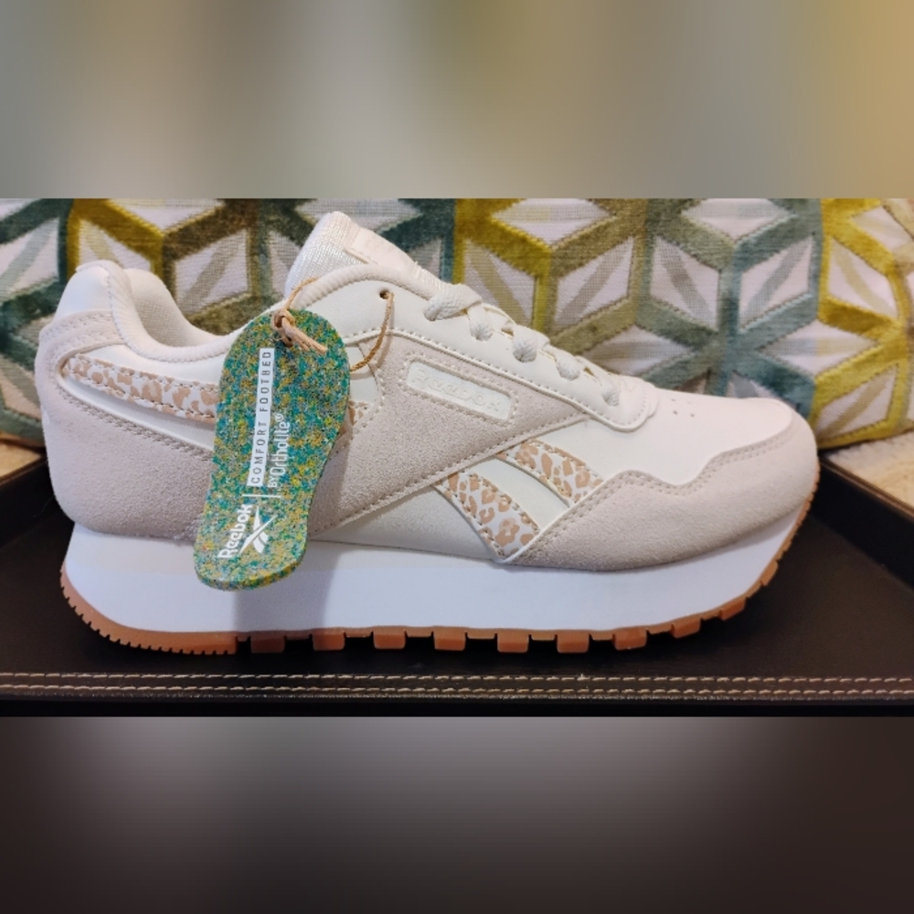 Women's Reebok White and Cream Sneakers